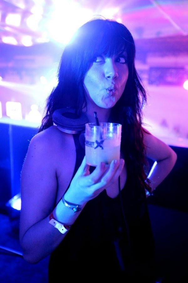DJ Jessica Who at Absolut X Miami event at Soho Studios