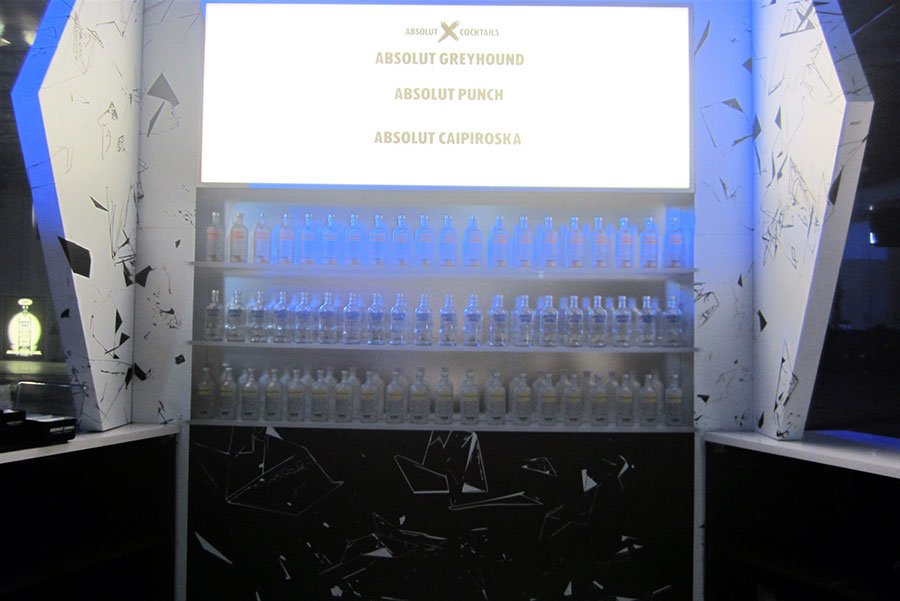 Absolut X custom bar for Miami event at Soho Studios