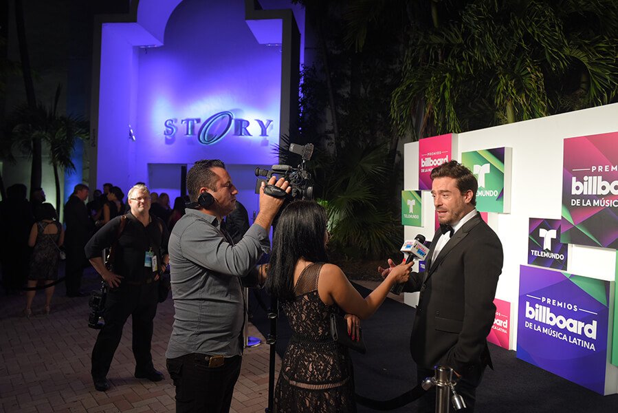 Corporate branded event with step-and-repeat photo backdrop