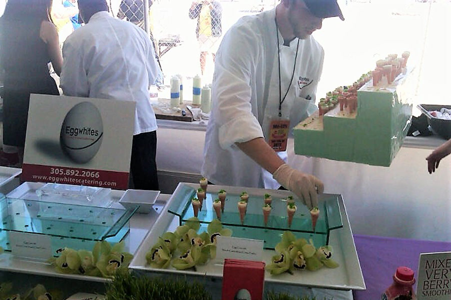 south beach wine and food festival display