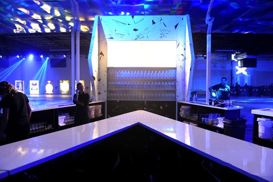 Absolut X custom bar for Miami event at Soho Studios