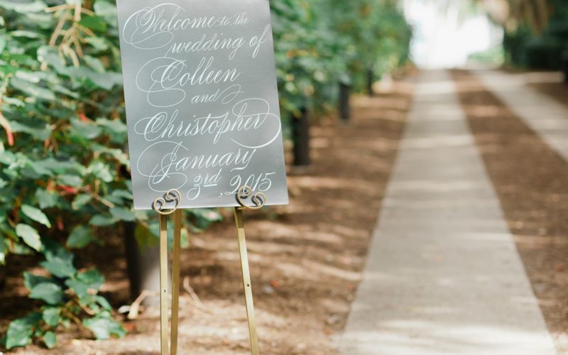 Elegant Wedding Welcome Sign
