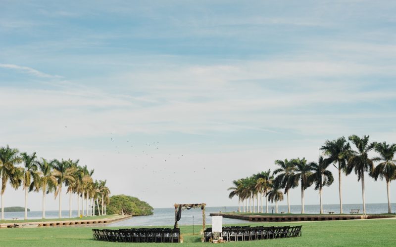 Deering Estate Miami Wedding Ceremony Set Up