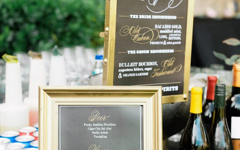 Wedding His and Hers Specialty Cocktails