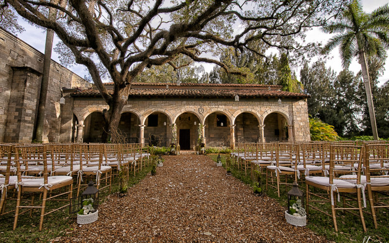 Garden Wedding Ceremony Set Up