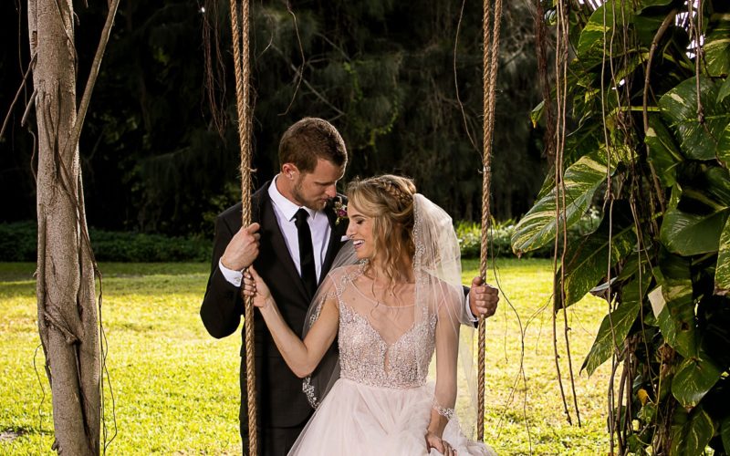 Bride and Groom at Ancient Spanish Monastery