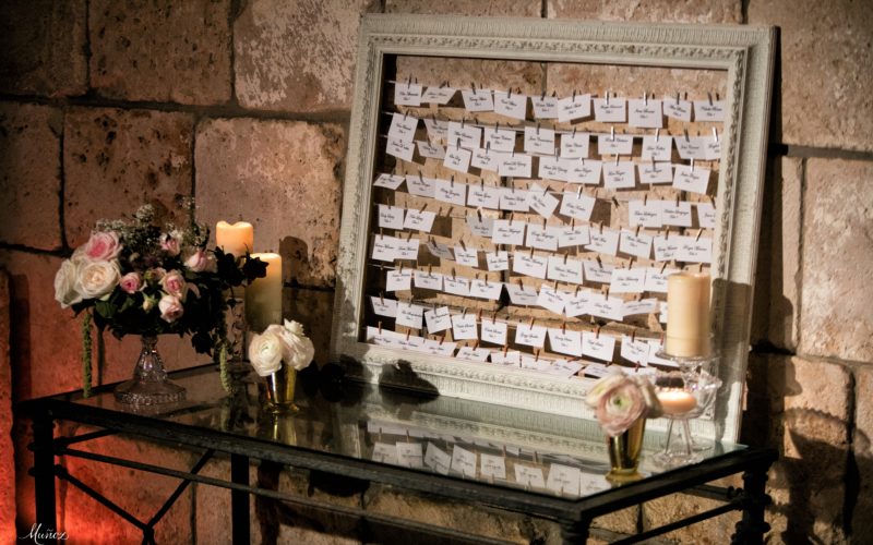 Unique Wedding Escort Card Table