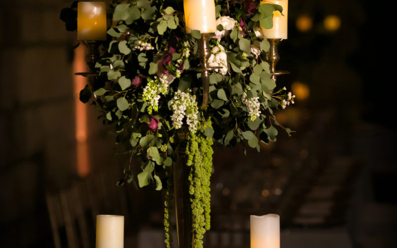 Wedding Reception Floral Centerpiece