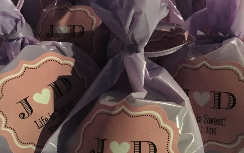 Milk and cookies wedding favor