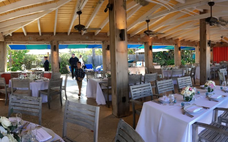 Delray Beach wedding reception at Colony Hotel Cabana Club