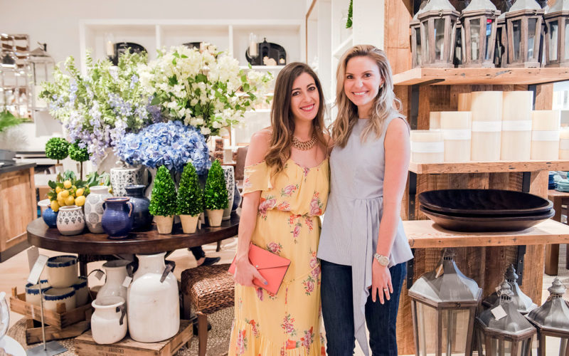 Heymama.co CEO Katya Ibim and social influencer Rachel Johnson at the Pottery Barn South Beach Grand Opening Event