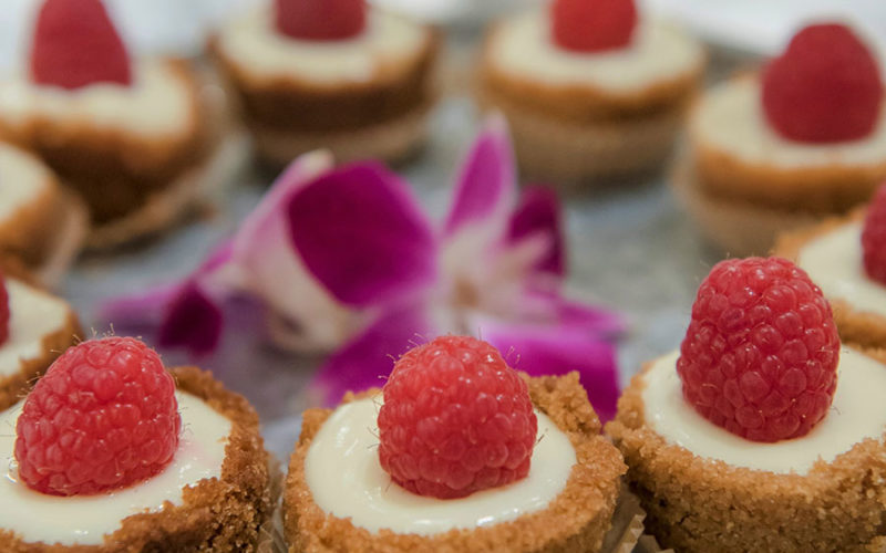 Miami caterer Eggwhites Catering served mini key lime pies on galvanized trays at the Pottery Barn South Beach Grand Opening Event