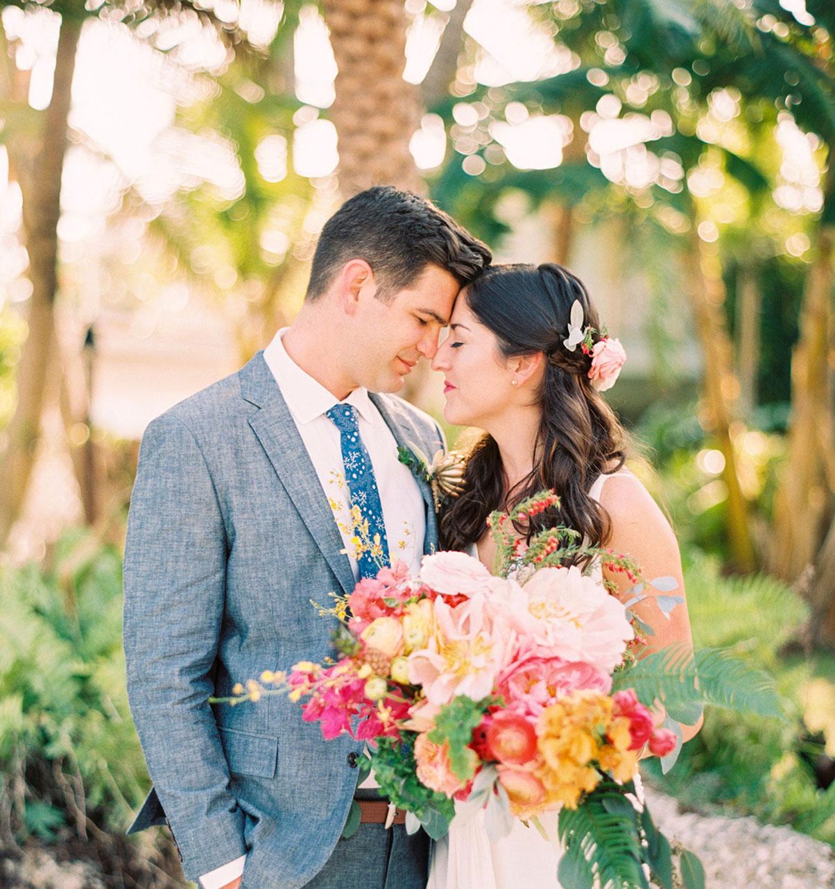 Beach chic destination wedding at the Caribbean Resort in Islamorada