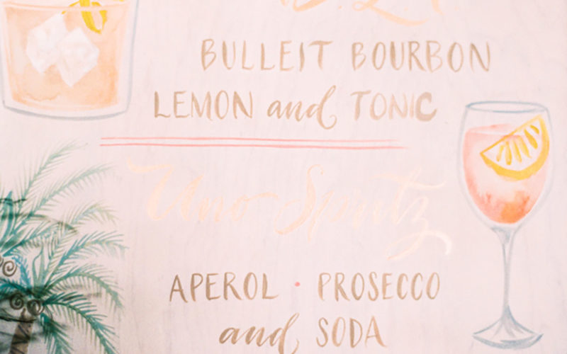 Italian Aperol Spritzers and Limoncello were served at this waterfront wedding at the Caribbean Resort in Islamorada