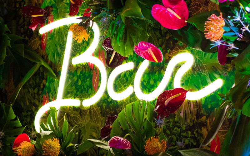 Tropical bar sign at the Southwest #Heartoftravel event at FATVillage Arts District