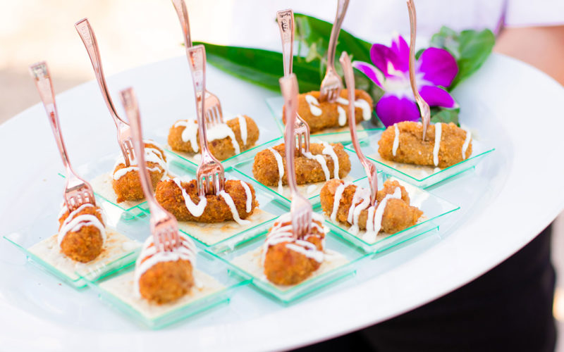 Hors d'oeuvre | Dominican Style Spanish Ham Croquette with Lemon Aioli and Saltines | Southwest #Heartoftravel event at FATVillage Arts District