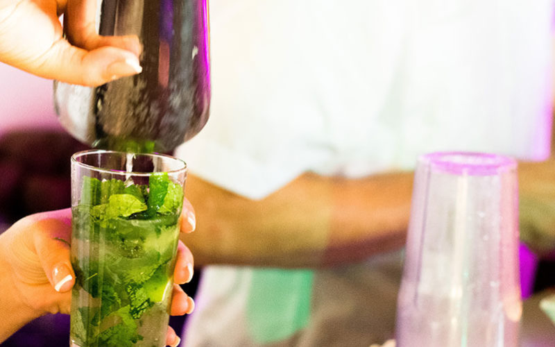 Cuban mojito at the Southwest #Heartoftravel event in the FATVillage Arts District