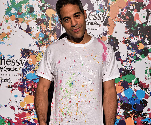 Renowned graffiti artist JonOne at Hennessy VS Limited Edition by JonOne event at Cafeina Wynwood