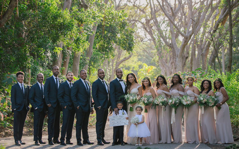 Bridal party at Wendy and Marc's Deering Estate wedding