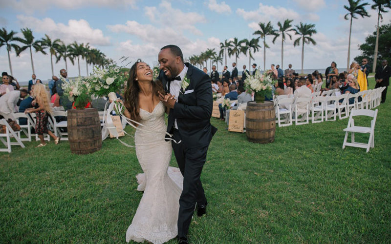 Wendy and Marc's Deering Estate wedding ceremony in Miami FL