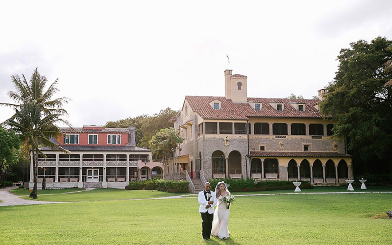 Father and daughter at Deering Estate wedding. Photo courtesy of Wedding Nature Photography