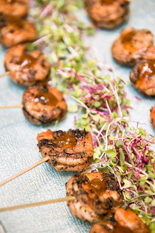 Grilled and Chilled Shrimp with Red Pepper Aioli | Corporate Catering Miami 