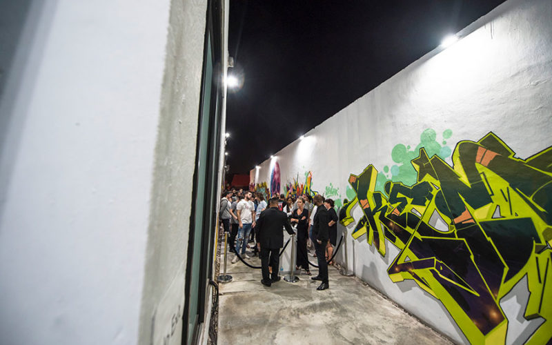 'Blank Canvas' Art Basel exhibition took place at the corner of 26th Street and 5th Ave in Wynwood