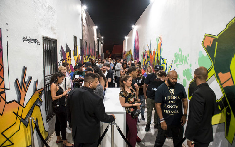'Blank Canvas' Art Basel exhibition took place at the corner of 26th Street and 5th Ave in Wynwood