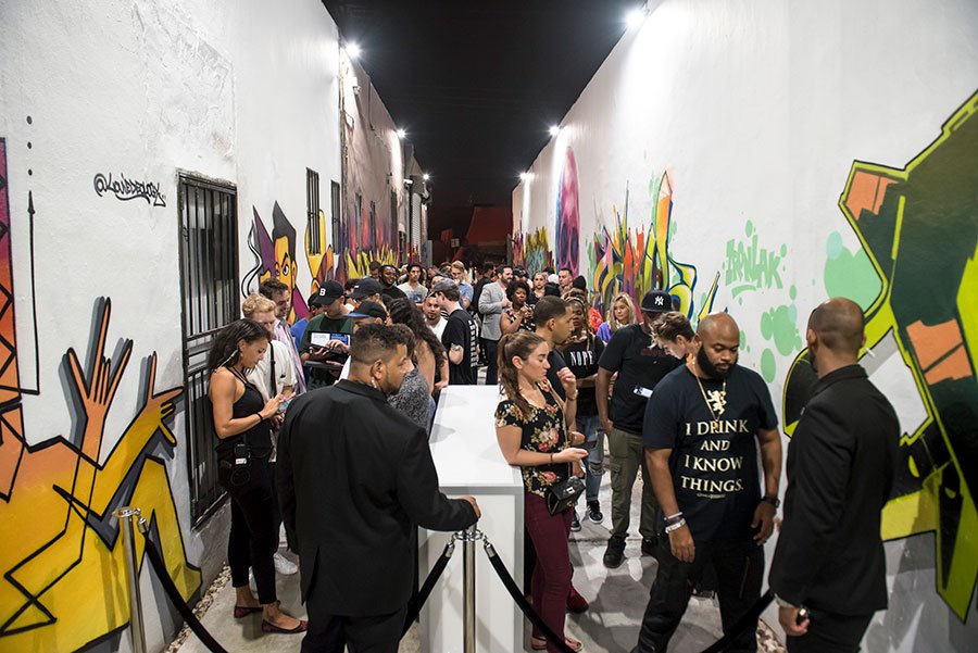 'Blank Canvas' Art Basel exhibition took place at the corner of 26th Street and 5th Ave in Wynwood 