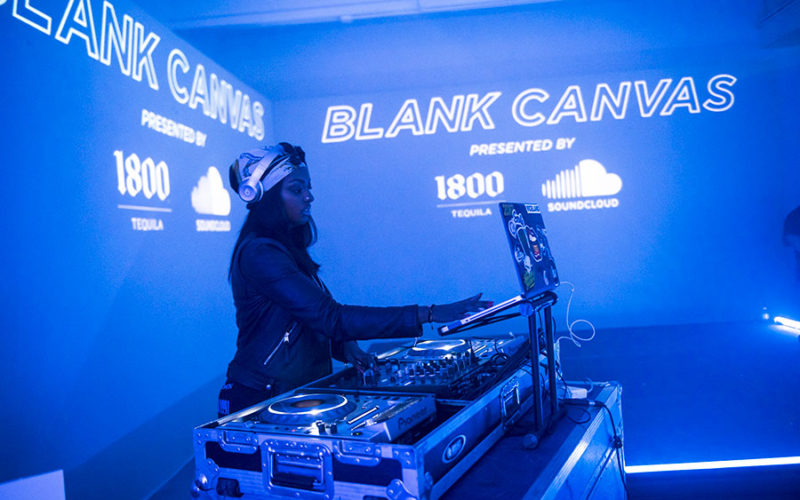DJ Ohso performed at the Soundcloud x 1800 Tequila Art Basel Party | Wynwood Arts District