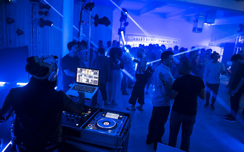 DJ Ohso performed at the Soundcloud x 1800 Tequila Art Basel Party | Wynwood Arts District