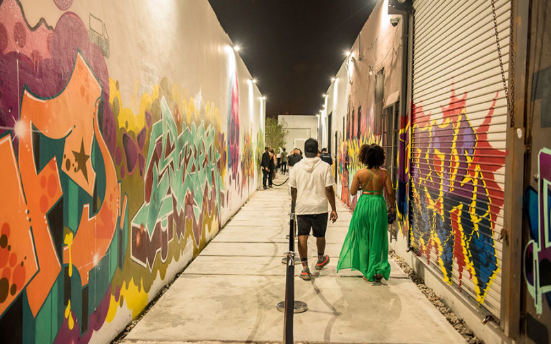 'Blank Canvas' Art Basel exhibition took place at the corner of 26th Street and 5th Ave in Wynwood