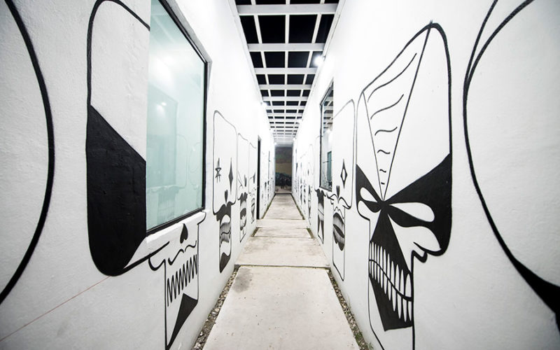 'Blank Canvas' Art Basel exhibition took place at the corner of 26th Street and 5th Ave in Wynwood