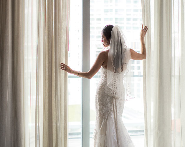 Classic, elegant bridal portrait | Vizcaya wedding in Miami, FL