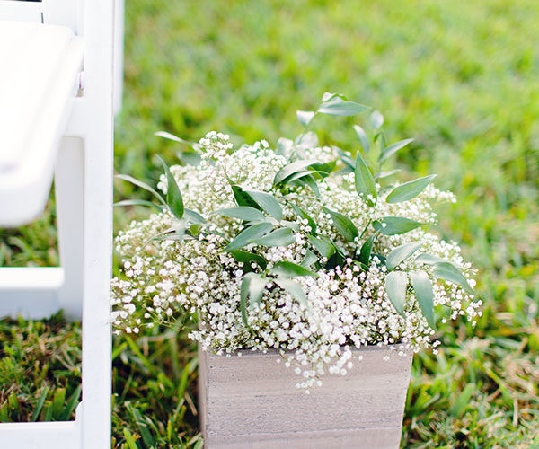 Ceremony aisle detail | Deering Estate Wedding Catering