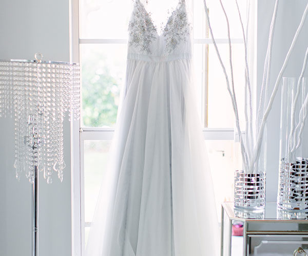 Sweet and simple boho chic wedding dress