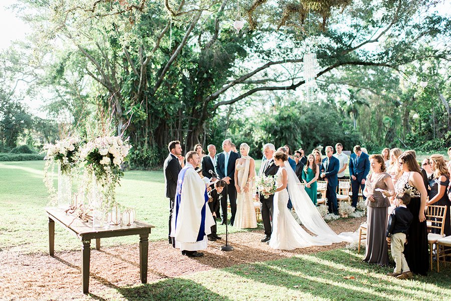 Wedding venues in Miami | Ancient Spanish Monastery wedding ceremony | Nati and Justin