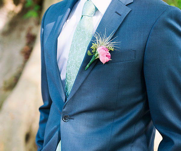 Grooms Attire | Boutonniere | Fairchild Tropical Botanic Garden | Jiwon and Matt