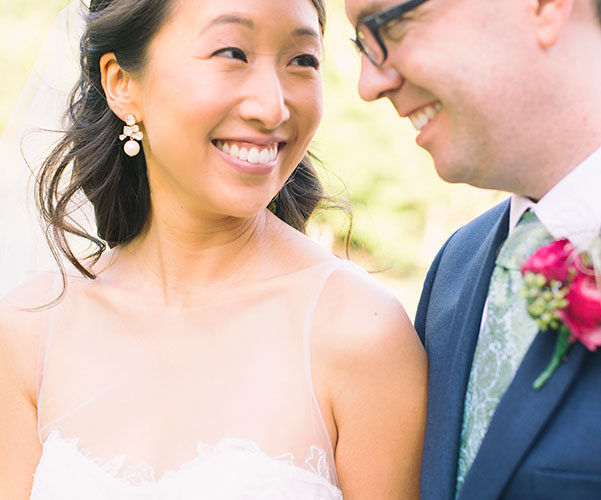 Bride and Groom at Fairchild Garden wedding in Miami