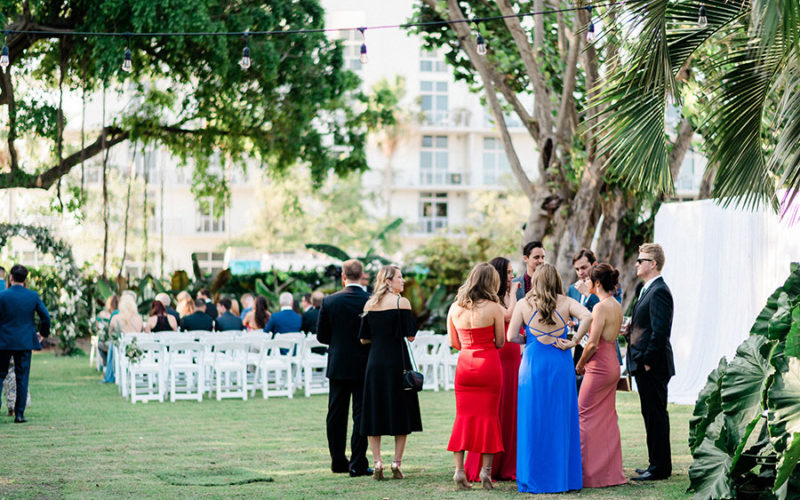 Miami Beach Botanical Gardens wedding | cocktail hour