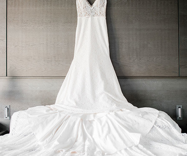 Wedding dress for Miami Beach Botanical Garden wedding