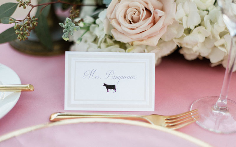 custom escort card | miami beach botanical gardens wedding