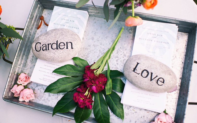 Wedding programs | Fairchild Tropical Botanic Garden | Jiwon and Matt