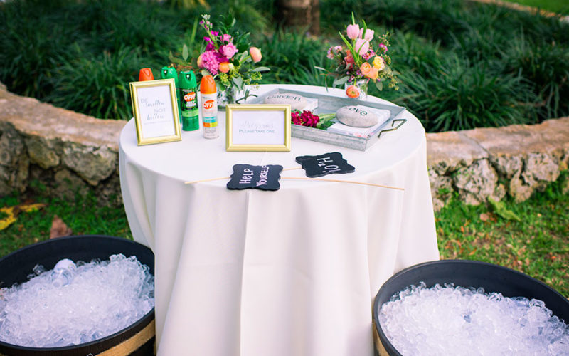 Smitten not bitten water station | Fairchild Tropical Botanic Garden | Jiwon and Matt