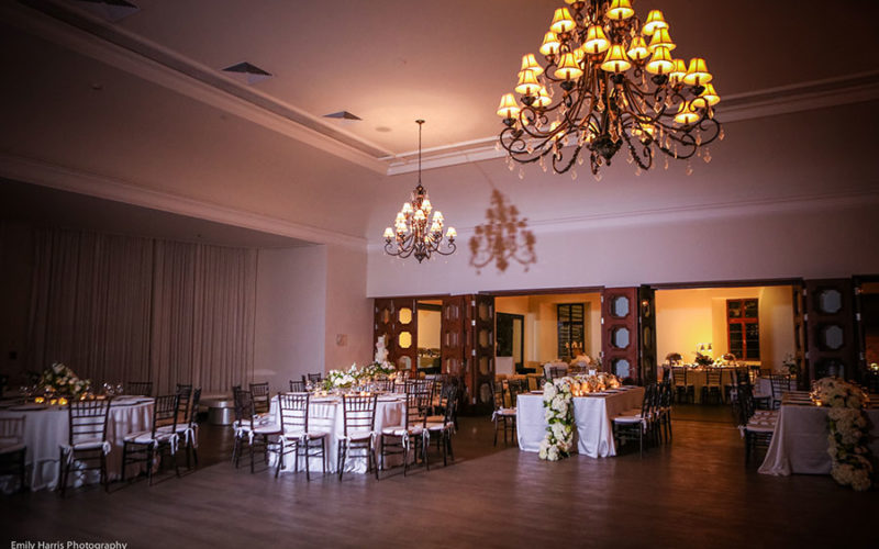 Bath Club reception set-up | Miami Beach wedding venues