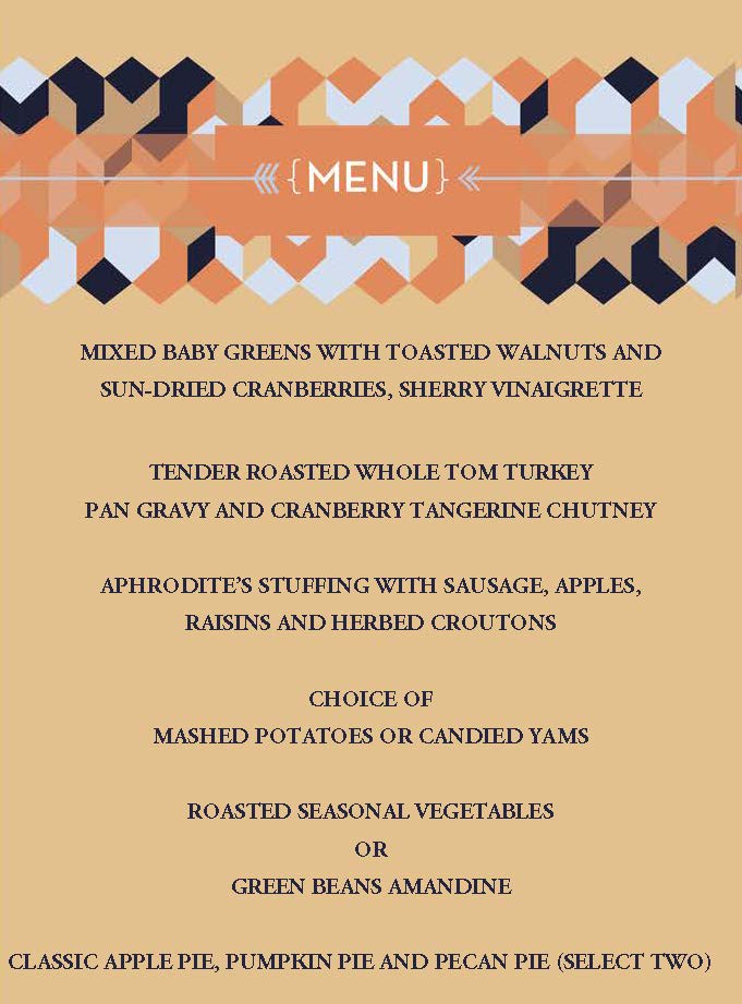 2018 Thanksgiving dinner delivery | Eggwhites Catering Miami Thanksgiving menu