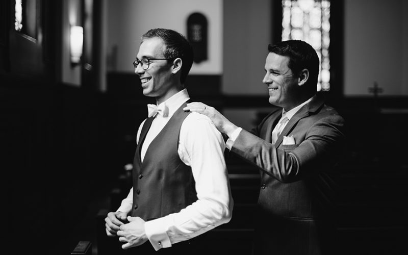 brickell wedding reception | groom gets ready