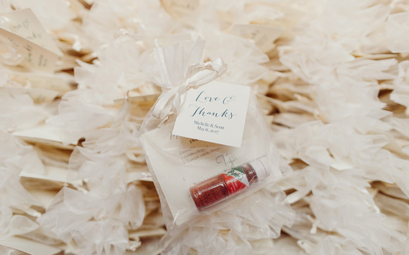 Tajin chili, lime and sea salt seasoning party favor | miami wedding catering