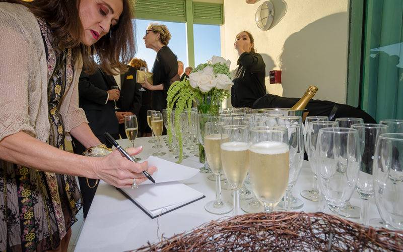 shane center miami wedding | signing guest book