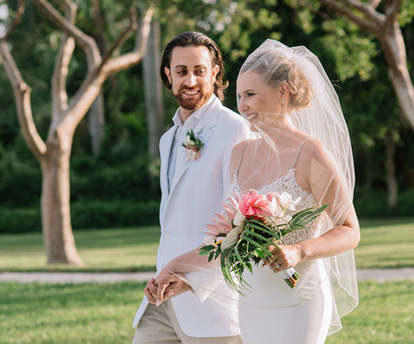 outdoor wedding venues miami | deering estate wedding couple